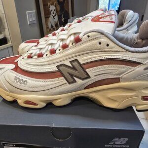 Men’s New Balance 1000 “Sea Salt” Astro Dust Size 10 White Red (M1000CB) NEW